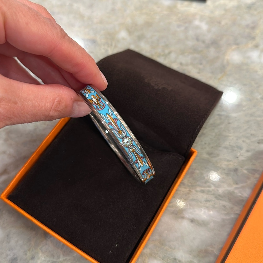 Hermès thin enamel bracelet - Picture 13 of 17